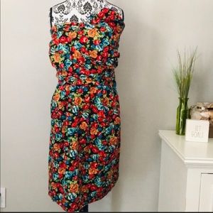 Torrid Strapless Floral Party dress